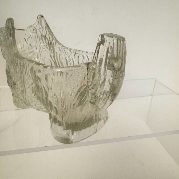 Vtg Scottie Dog Creamer 1930s Clear Glass Caddy Post Cereal Promotion L.E. Smith - Picture 4 of 7